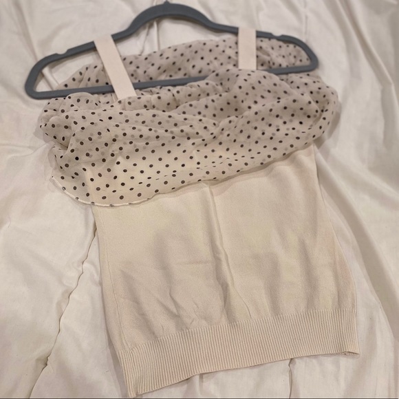 Petite white dots top - Picture 4 of 5